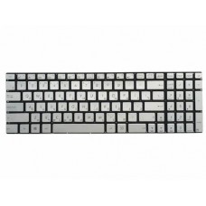 0KNB0-662BRU00 Клавиатура для ноутбука Asus G771, N551, ROG GL552JX, GL552VL, GL552VW, GL552VX, N552VX, серебристая, без рамки, с подсветкой, гор. Enter