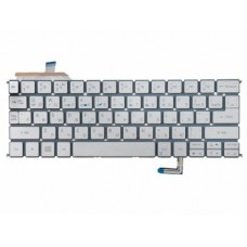 NK.I1113.00L Клавиатура для ноутбука Acer Aspire S7, S7-191, серебристая без рамки, с подсветкой