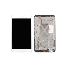 Дисплей в сборе с тачскрином и передней панелью для Asus Fonepad 8 (FE380CXG-1B) (б/у с разбора)