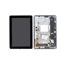 Дисплей в сборе с тачскрином и рамкой для ASUS MeMO Pad 10 (ME102A) (б/у с разбора), черный