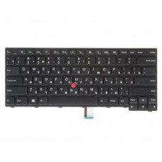 04X6101 Клавиатура для ноутбука Lenovo ThinkPad Edge E450, e450c, E455, E460, e465, черная с рамкой, с подсветкой, гор. Enter