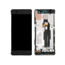 Дисплей в сборе с тачскрином и передней панелью для Sony Xperia XA (F3112, F3111) черный AAA