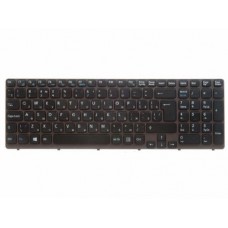 149092511TR Клавиатура для ноутбука Sony Vaio SVE1511, SVE1511S9R, SVE1511X1R, SVE1511V1R, SVE1511T1R, SVE1511N1R, SVE1511C1R, SVE1511B1R, черная с серой рамкой, верт. Enter