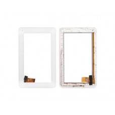 Тачскрин для Digma iDsD7 (30pin) белый с рамкой, TPC0069 V.4 с разбора