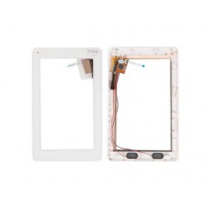 Тачскрин для Digma iDxD7 3G (6 pin шлейф с боку), белый с разбора