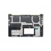 0KNB0-6624RU00 Клавиатура для ноутбука Asus UX51 с топкейсом, черные кнопки, серебристая панель, с подсветкой