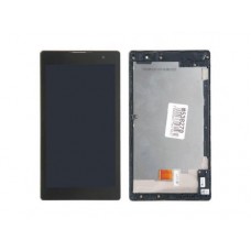 Дисплей в сборе с тачскрином и передней панелью для ASUS ZenPad 7 Z170CG черный с разбора