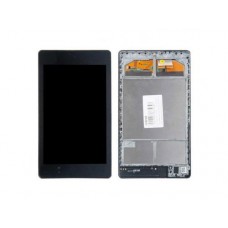 Дисплей в сборе с тачскрином и рамкой крепления для Asus Nexus 7 2013 черный