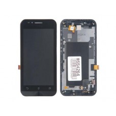 Дисплей в сборе с тачскрином и передней панелью для Asus ZenFone Go ZC451TG б/у, с разбора