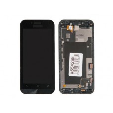 Дисплей в сборе с тачскрином и передней панелью для Asus ZenFone Go ZC451TG б/у, с разбора, царапины