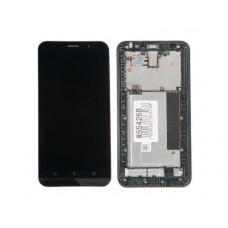 Дисплей в сборе с тачскрином и передней панелью для Asus ZenFone 2 ZE551ML б/у, с разбора
