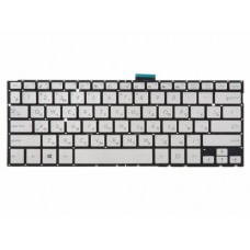 0KNB0-3120US00 Клавиатура для ноутбука Asus TP300, TP300L, TP300LD, Q302, Q302LA, Q304, TP300LA, серебристая без рамки, гор. Enter