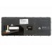 731179-251 Клавиатура для ноутбука HP EliteBook 750, 840, 850 G1, черные клавиши, серебристая рамка, с подсветкой, с трекпоинтом, гор. Enter