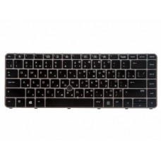 836307-001 Клавиатура для ноутбука HP EliteBook 745 G3, 745 G4, 840 G3, 840 G4, черные клавиши, серебристая рамка, с трекпоинтом, гор. Enter