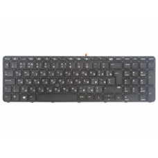 727682-251 Клавиатура для ноутбука HP ProBook 450 G3, 455 G3, черная, с рамкой, с подсветкой, верт. Enter
