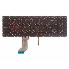 SN20H54489 Клавиатура для ноутбука Lenovo Ideapad Y700-15Isk, Y700-15Acz, Y700-17Isk, черная без рамки, с подсветкой, верт. Enter