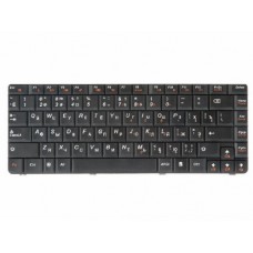 25-009804 Клавиатура для ноутбука Lenovo IdeaPad G460, G460E, G465, черная с рамкой, гор. Enter