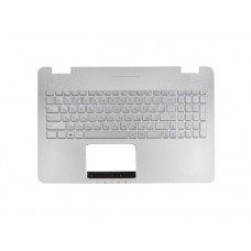 13NB05T1AM0301 Клавиатура для ноутбука Asus N551 с топкейсом, серебристая