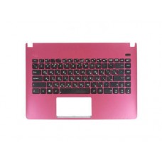 90R-N4O1K1K80U Клавиатура для ноутбука Asus X401, X401A, X401U с топкейсом, черные кнопки, красная панель
