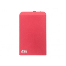 SUB2O1 Контейнер для HDD 2.5" SATA Age Star, USB 2.0, красный