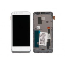 Дисплей в сборе с тачскрином для Asus Padfone E A68M, белый, оригинал