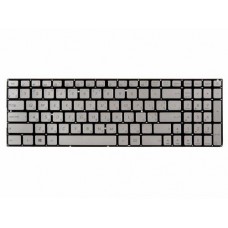 0KNB0-662LUS00 Клавиатура для ноутбука Asus N501, N501J, N501JW, N501V, N501VW, G501, Q501, UX501, UX501JW, N541, серебристая, без рамки, гор. Enter