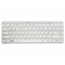 MP-13M53US-698 Клавиатура для ноутбука HP Pavilion SleekBook 14-n, 14-n000, 240, 245 G2, 440 G0, белая с рамкой, гор. Enter