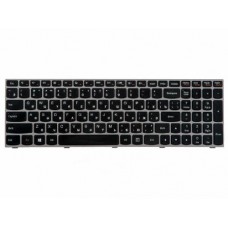 25214796 Клавиатура для ноутбука Lenovo IdeaPad G50-30, G50-45, G50-70, G50-80, G70-70, G70-80, G5030, G5045, G5070, E50-70, M50-70, Z50-70, Z50-75, Z5070, Z5075, Z70-80, черная с серой-серебристой рамкой, гор. Enter