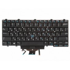 NSK-LK0BC Клавиатура для ноутбука Dell Latitude 5480, 5488, 7480, e5480, e5488, e7480, черная без рамки, с трекпоинтом, с подсветкой, гор. Enter