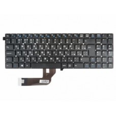 82R-15A048-4181 Клавиатура для ноутбука DNS DEXP W550, черная без рамки, верт. Enter
