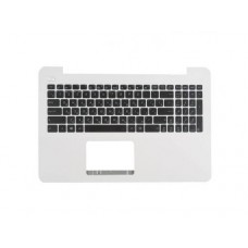 90NB0623-R31RU0 Клавиатура для ноутбука Asus X555LD-3G с топкейсом, белая панель, черные кнопки
