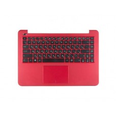 90NL0031-R31RU0 Клавиатура для ноутбука Asus E402MA-1R с топкейсом, красная панель, черные кнопки, с тачпадом