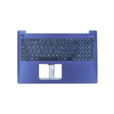 90NB04X3-R31RU0 Клавиатура для ноутбука Asus X553MA-2C с топкейсом, фиолетовая панель, черные кнопки