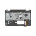 90NB0AH2-R31RU0 Клавиатура для ноутбука Asus N551VW-1B с топкейсом, черная панель, серебристые кнопки, красная окантовка, с подсветкой