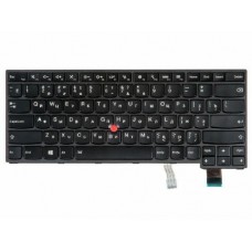 00HW820 Клавиатура для ноутбука Lenovo Thinkpad S3, Yoga 14, Yoga 460, P40, черная с подсветкой, гор. Enter