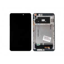 Дисплей в сборе с тачскрином и передней панелью для Asus ME581CL-1B черный, оригинал