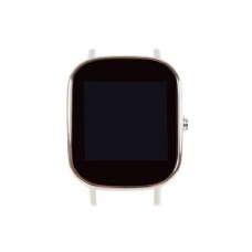 Дисплей в сборе с тачскрином и рамкой крепления ASUS ZENWATCH 2 WREN-1A Wi501q панель черная,обод светло-стальной