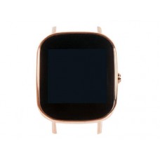 Дисплей в сборе с тачскрином и рамкой крепления ASUS ZENWATCH 2 WREN-3G Wi501q панель черная,обод вариация бронзового