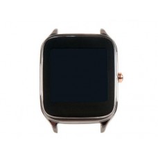 Дисплей в сборе с тачскрином и рамкой крепления ASUS ZENWATCH 3 SPARROW-1A Wi502q панель черная,обод светло-стальной
