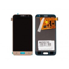 Дисплей в сборе с тачскрином для Samsung Galaxy J1 (SM-J120F) золотой (2016) TFT с регулировкой яркости