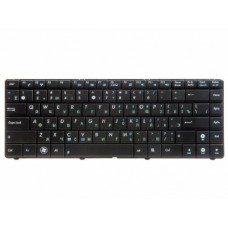 04GNQW1KRU00-2 Клавиатура для ноутбука Asus K40, X8, F82, P80, P81, черная, высокие кнопки со скосом, гор. Enter