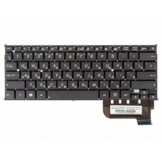 0KNB0-1622RU00 Клавиатура для ноутбука Asus UX21, UX21A черно-коричневая, без рамки, гор. Enter