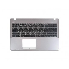 90NB01N2-R31RU0 Клавиатура для ноутбука Asus X550DP с топкейсом, темно стальная панель, черные кнопки [90NB01N2-R31RU0]