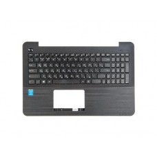 006432-006901 Клавиатура для ноутбука [Asus X555L, X555Y, X554L, X554Y, R556L, R556Y] с топкейсом, чёрный (с разбора)
