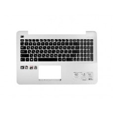 006431-006902 Клавиатура для ноутбука Asus X555L, X555Y, X554L, X554Y, R556L, R556Y с топкейсом, серебристый (с разбора)