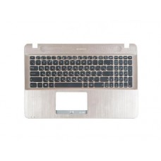 13NB00T1AP1202 Клавиатура для ноутбука Asus X550CA, X550CC, X550VC, X550LA, X550LB, X550LN, X550LC с топкейсом, стальная, черные кнопки [13NB00T1AP1202] (с разбора)