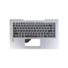 13NB02W1AM0301 Клавиатура для ноутбука Asus T300LA с топкейсом, серебристая, черные кнопки [13NB02W1AM0301] (с разбора)