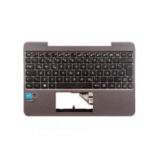 13NB0748AP0301 Клавиатура для ноутбука Asus T100HA с топкейсом, темный, черные кнопки [13NB0748AP0301], с царапинами (с разбора)