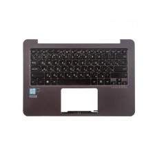 13NB06X1AM0201 Клавиатура для ноутбука Asus UX305FA с топкейсом, синий, черные кнопки, с динамиками [13NB06X1AM0201] (с разбора)