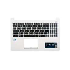 13NB00I2AP0301 Клавиатура для ноутбука Asus X502CA с топкейсом, белый, черные кнопки [13NB00I2AP0301] (с разбора)